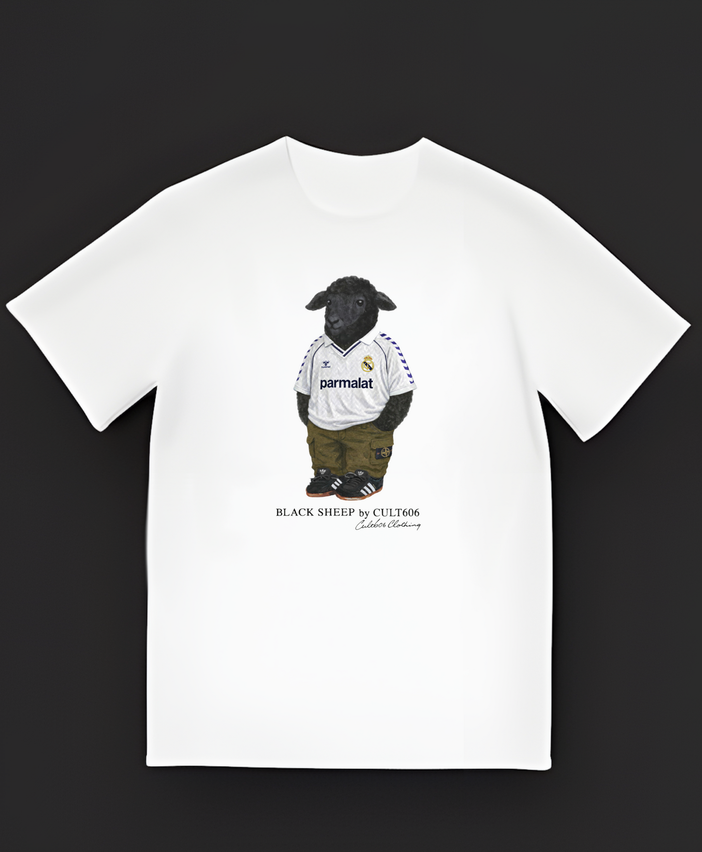 Black Sheep "Madrid 80s Parmalat" | Camiseta Cult606