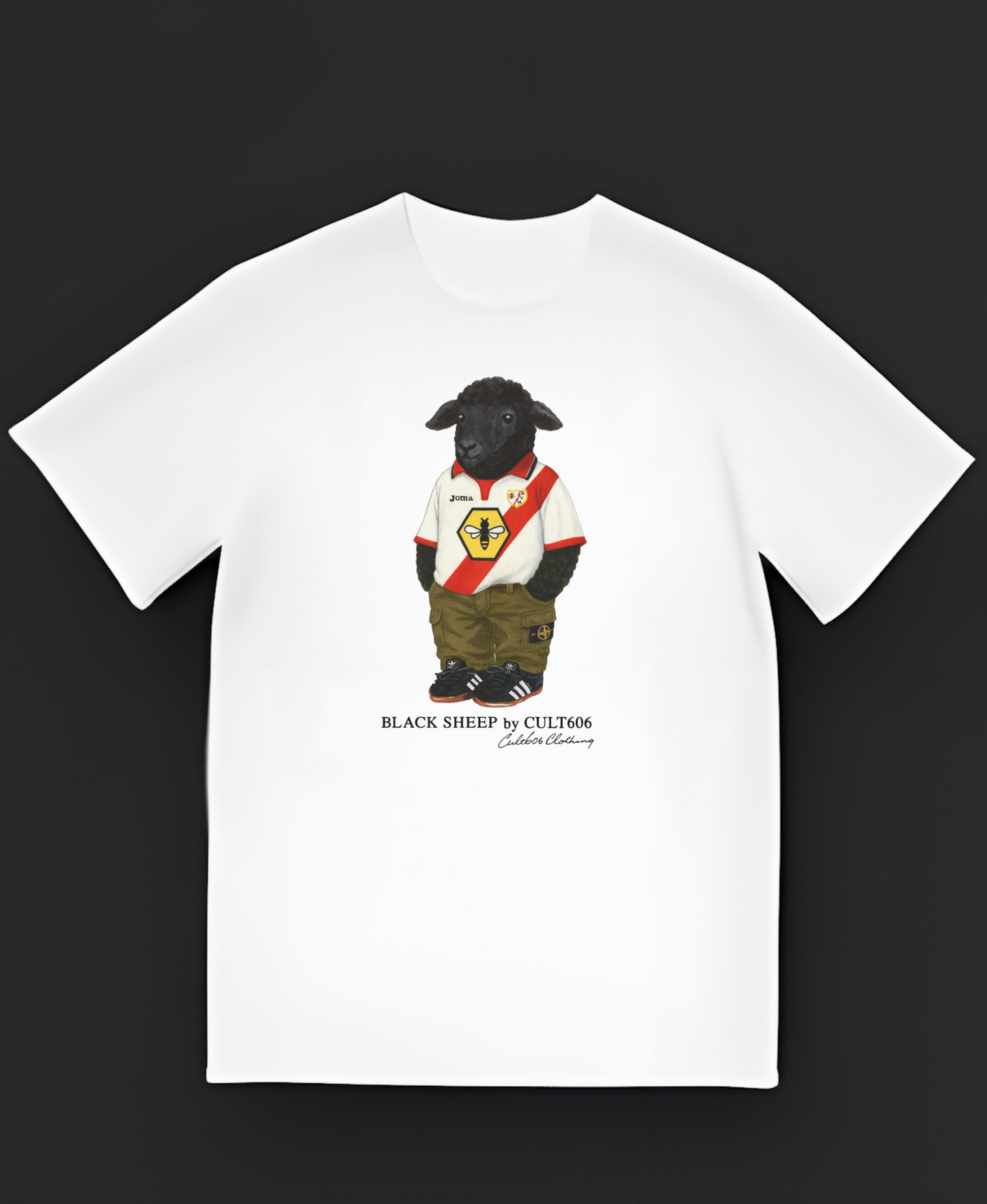 Black Sheep "Rayo Vallecano 01/02" | Camiseta Cult606