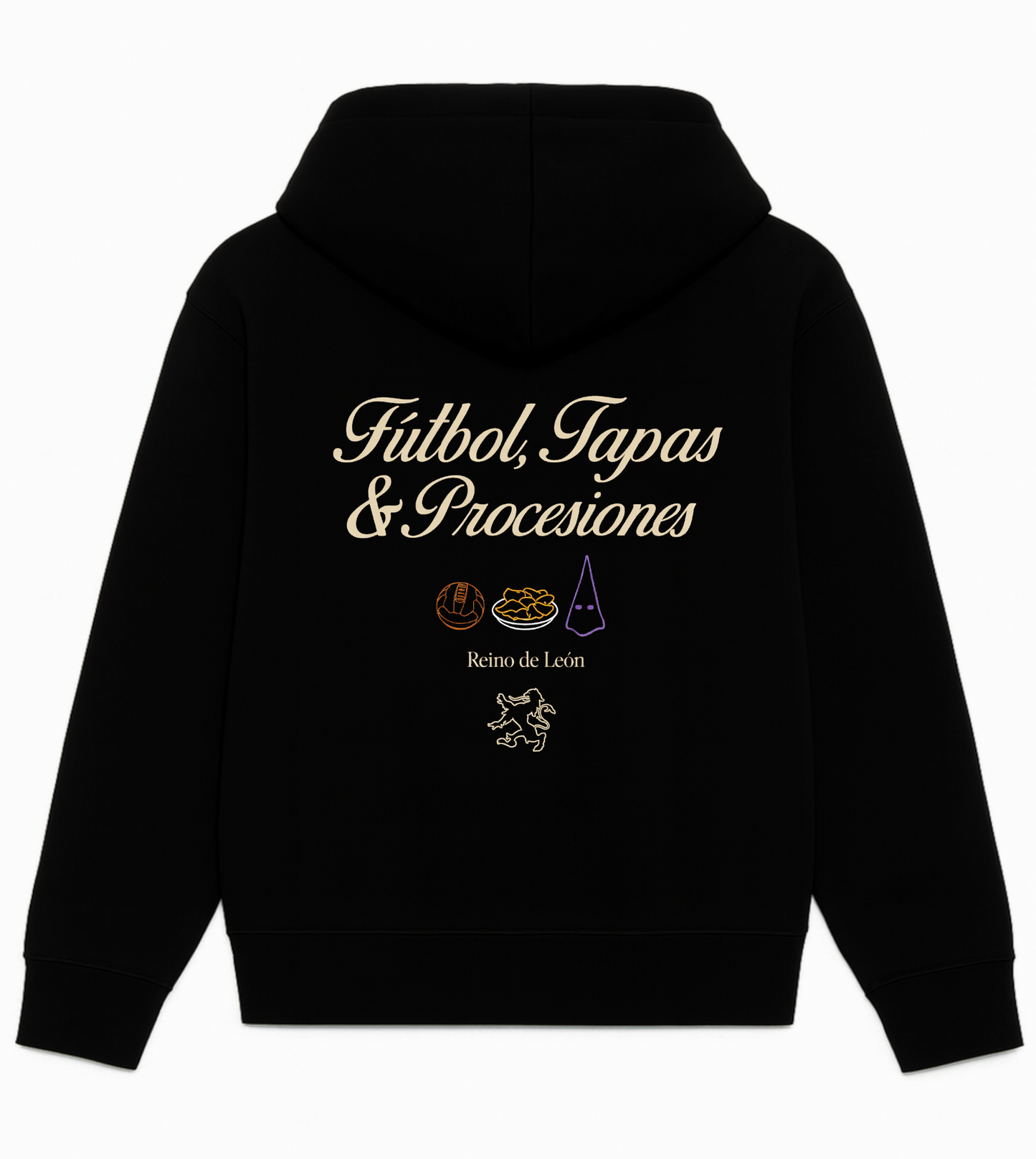 Sudadera Cultu FÚTBOL, TAPAS Y PROCESIONES | Cult606 x Cultural Leonesa