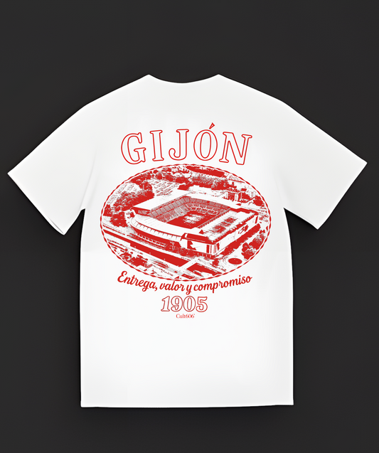 El Molinón "Entrega, valor y compromiso" | Sporting Gijón Camiseta