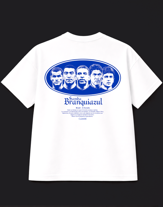 Camiseta SAMBA BRANQUIAZUL | RCD x Cult606