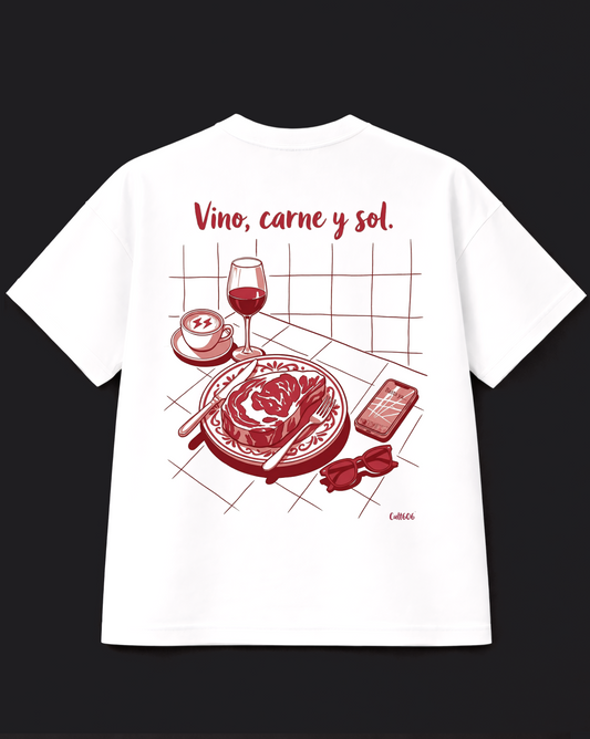Camiseta Atleti VINO, CARNE Y SOL | Cult606